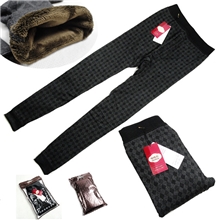 批发冬季双层加超柔绒加厚打底裤男士特厚弹力保暖冬天裤子450g