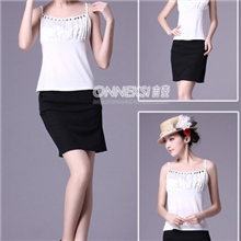 吉菱夏季新款莫代尔棉面料镶钻时尚吊带