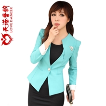 天诺音韵2013春装新款撞色袖口西服OL高档修身小西装女外套186680