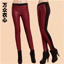 韩国打底裤批发秋冬季加厚羽绒裤女士保暖裤加绒棉裤女装长裤子