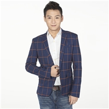 新款男装格子韩版休闲西服小西装修身男士西服DSQUARSD