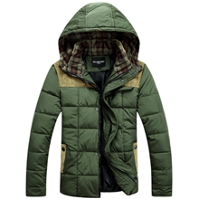 批发2013新款冬装新款男冬装拼接时尚羽绒棉服男韩版男士棉服棉衣