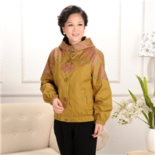 中老年女装秋中老年外套批发妈妈装夹克外套女士大码厂家
