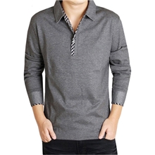 厂家直销品牌中年男士长袖T恤男装T恤9996T恤男