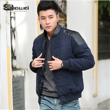 男装棉衣批发韩版男士棉衣男纯色衣外套男棉服棉袄一件代发