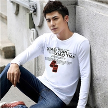 厂家直销韩版外贸圆领打底潮男装男式长袖T恤男士T恤男T恤批发