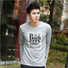 承接订单韩版外贸圆领印花潮男装男士T恤男男式T恤男T恤批发