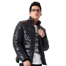 免费加盟韩版修身黑色棉衣男男士棉袄批发男式外套冬男装棉服