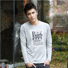 韩版圆领长袖男式T恤男士T恤衫男装T恤男批发厂家直销
