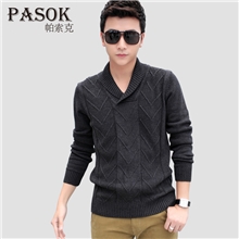 帕索克毛衣批发衬衫领外套韩版时尚纯棉时尚领时尚潮线衫男