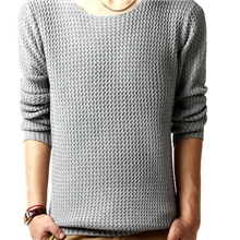 厂家直销2013秋冬新款男装批发韩版时尚修身休闲圆领毛衣针织衫