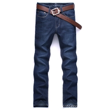秋款原单专柜瑞士品牌男士牛仔裤商务直筒牛仔裤男长裤韩版牛仔