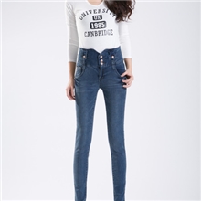 2013秋装新款复古修身高腰女装牛仔裤弹力瘦身显高小脚裤一件代发