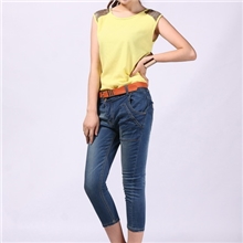 限时大特价韩版潮女士弹力牛仔七分裤中裤薄款高品质修身显瘦