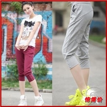 哈伦裤2013春夏装新款韩版纯棉运动显瘦女7分时尚休闲女裤