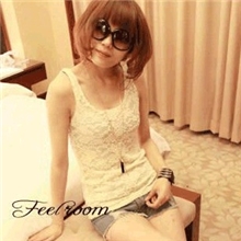 K046夏季新款女装玫瑰花朵蕾丝无袖打底衫花网蕾丝小背心批发