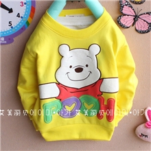 2014【荐】潮款春装新款批发韩版小童T恤爆款可爱维尼熊kls