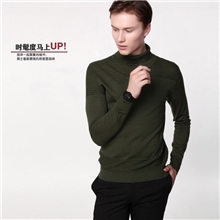 2013新品时尚薄羊毛衫男士韩版修身高领针织毛衣潮秒杀订货