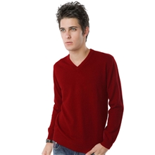 100%纯羊毛2013秋冬新款V领羊毛衫男V领男士针织衫毛衣可订货