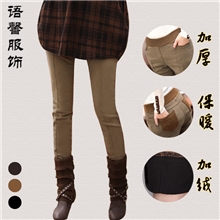 厂家批发韩国新款加厚韩版加绒保暖修身女装秋冬季加绒裤打底裤