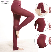 诸暨大唐袜业梦薇娜秋冬新款海狸绒中空热力碳保暖打底瘦身裤