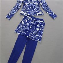 欧美高端品质外贸女装原单尾货批发代理新款针织提花上衣裤套装