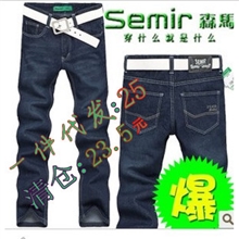 森马牛仔裤2013韩版直筒修身男裤新款牛仔裤男牛仔批发1001
