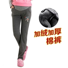 新款孕妇装秋冬装韩国时尚孕妇装大嘴猴托腹裤品牌孕妇装