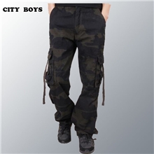 2013春季新款战地迷彩裤工装裤男士多袋裤户外休闲男长裤