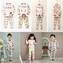 青岛童装2013韩版家居服秋衣秋裤童套装百丽维尼童装