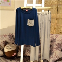 情侣睡衣批发羊毛绒磨棉纯棉PINK睡衣女秋冬季男士家居服加厚