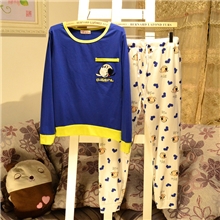 2013纯棉长袖秋冬款睡衣休闲运动装奥利佛可爱家居服套装全棉