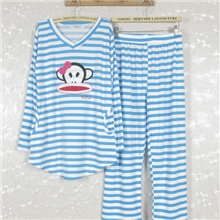 厂家直销女士春秋冬长袖卡通大嘴巴猴子家居服睡衣批发淘宝热卖