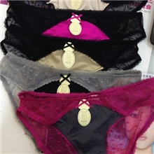新款一线顶级品牌蕾丝拼接无痕一片式性感低腰内裤外贸女士内裤