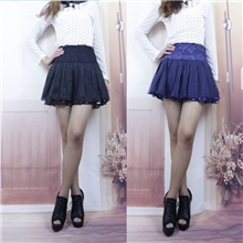 2013新款韩版百搭蕾丝花边蓬蓬裙玻璃纱裙秋冬半身裙公主裙短批发