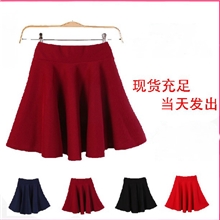 2013春秋季打底韩版蓬蓬裙大摆太阳裙百褶裙女装短裙半身裙子