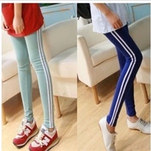 9.4备货节淘宝热销侧边白条修身显瘦九分打底裤韩版打底裤