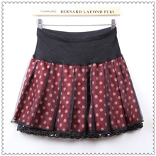 2012秋冬新品圆点网纱冬裙裙子蕾丝半身裙短裙3384厂家直销