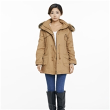 2013新款欧美风女装低价棉衣冬款外套可脱卸帽系带女式北极绒批发