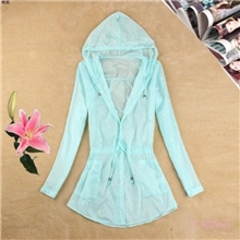 厂家直销女装韩版新款防晒衣新品时尚女款防晒服长袖连帽夏装批星