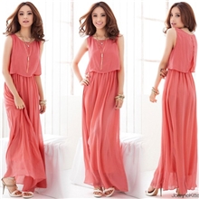 厂家特批优质版外贸女装大码长款雪纺连衣裙波西米亚长裙沙滩裙子