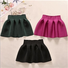 2013秋装新款韩国高贵大方名媛纯色褶皱高腰蓬蓬裙半身裙短裙女