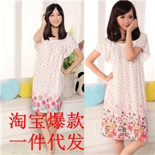一件代发2013淘宝爆款莫代尔孕妇睡裙加大码加肥睡裙批发