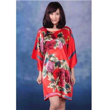 批发超大型女士套衫丝绸休闲型蝙蝠衫宽松睡衣家居服