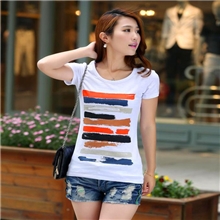 夏季新款专柜正品加大码女式T恤中长款短袖T恤女t恤批发G10011