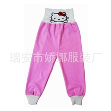 新品童装儿童高腰裤护肚裤全棉裤婴儿裤春秋薄款