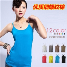 1025厂家批发吊带背心螺纹棉女士时尚吊带打底衫韩版糖果吊带