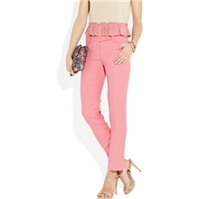 YIGELILA2013欧美大牌淑女气质粉色九分裤夏季新款小脚裤539