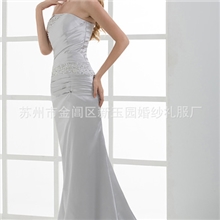 2013年新款鱼尾修身型长礼服新娘敬酒服承接外单来图定制