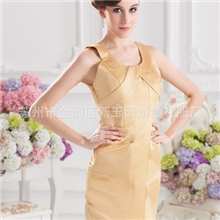 新玉园简约款时尚双肩短礼服新娘礼服伴娘服晚礼装XYY07-104